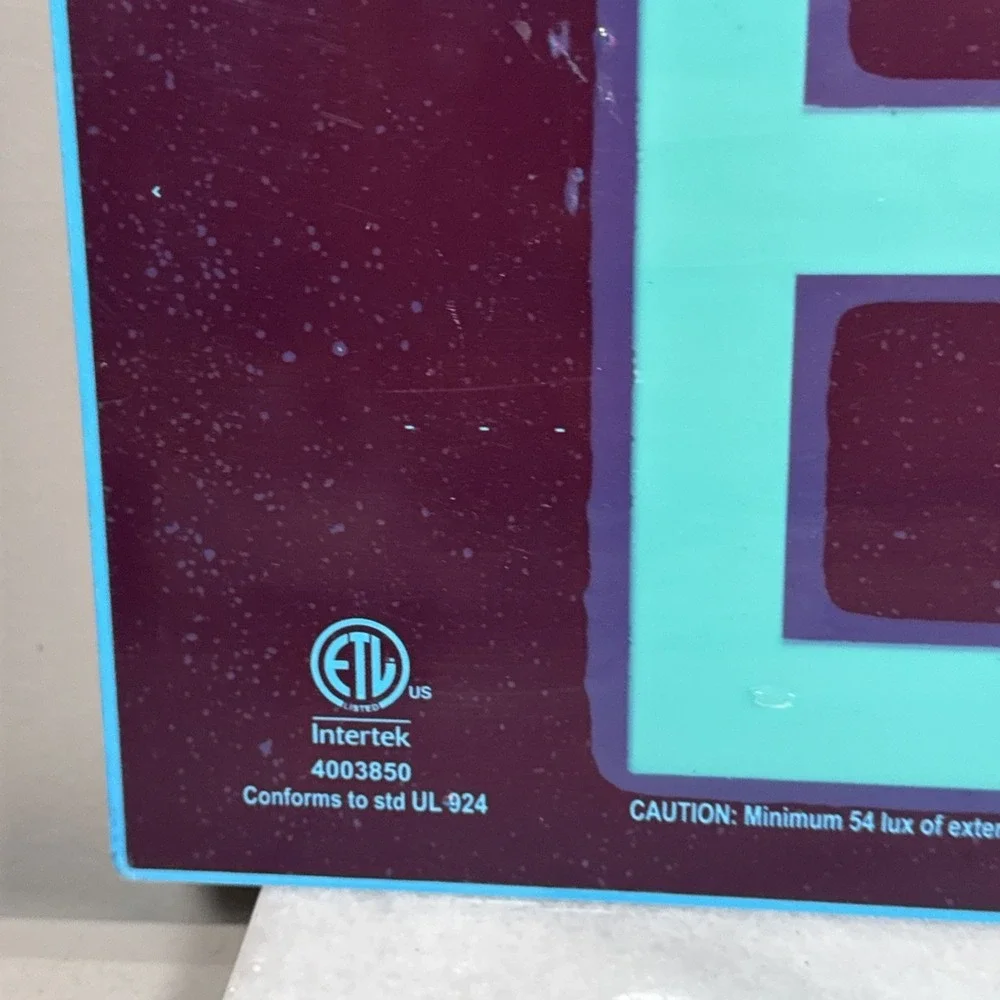 Red Photoluminescent Exit Sign - UL 924 Approved Aluminum - Part ULR-050